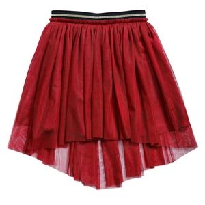 Nowadays Red Hi Low Burgundy Tulle L Mini …